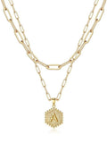 Beautiful Gold Layered Initial Necklaces (A-Z)