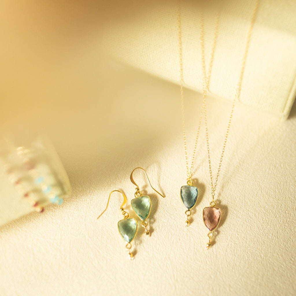 London Blue Gold Isla Necklace