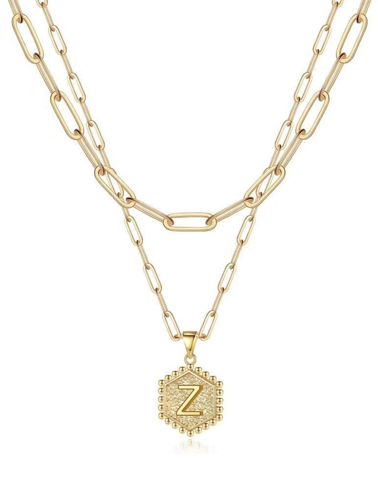 Beautiful Gold Layered Initial Necklaces (A-Z)
