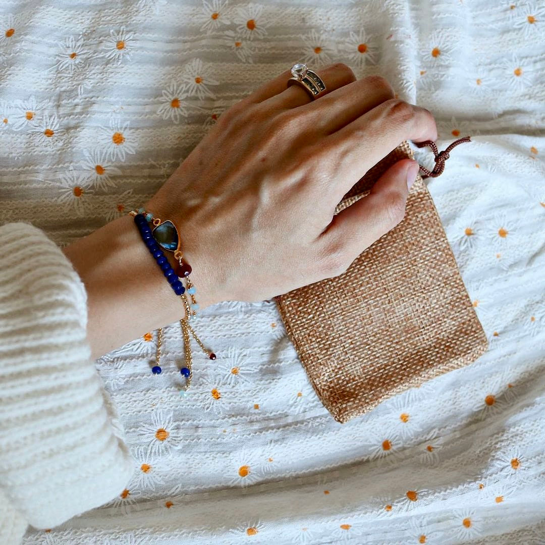 London Blue Quartz Silver Isla Bracelet