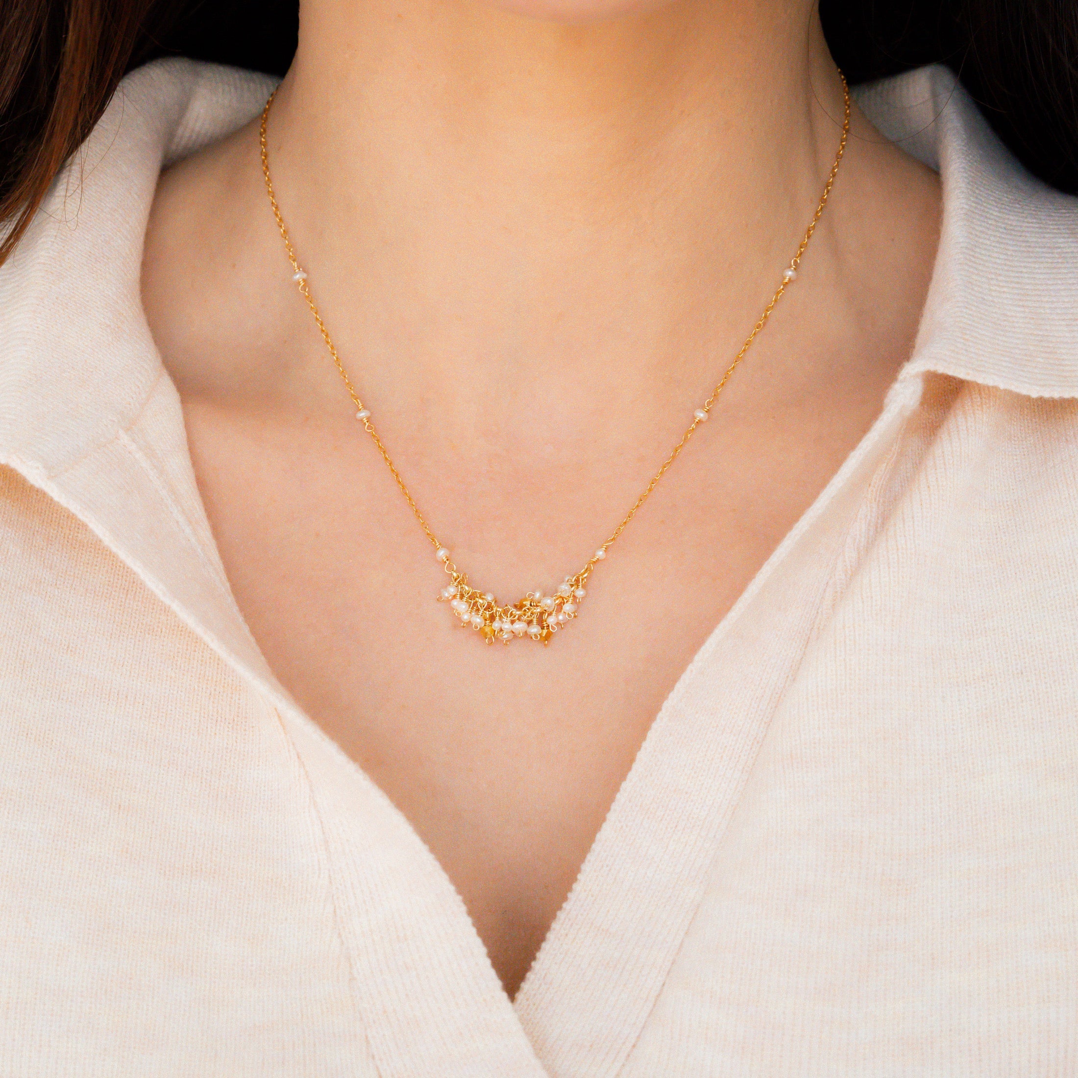 London Blue Quartz Reign Necklace