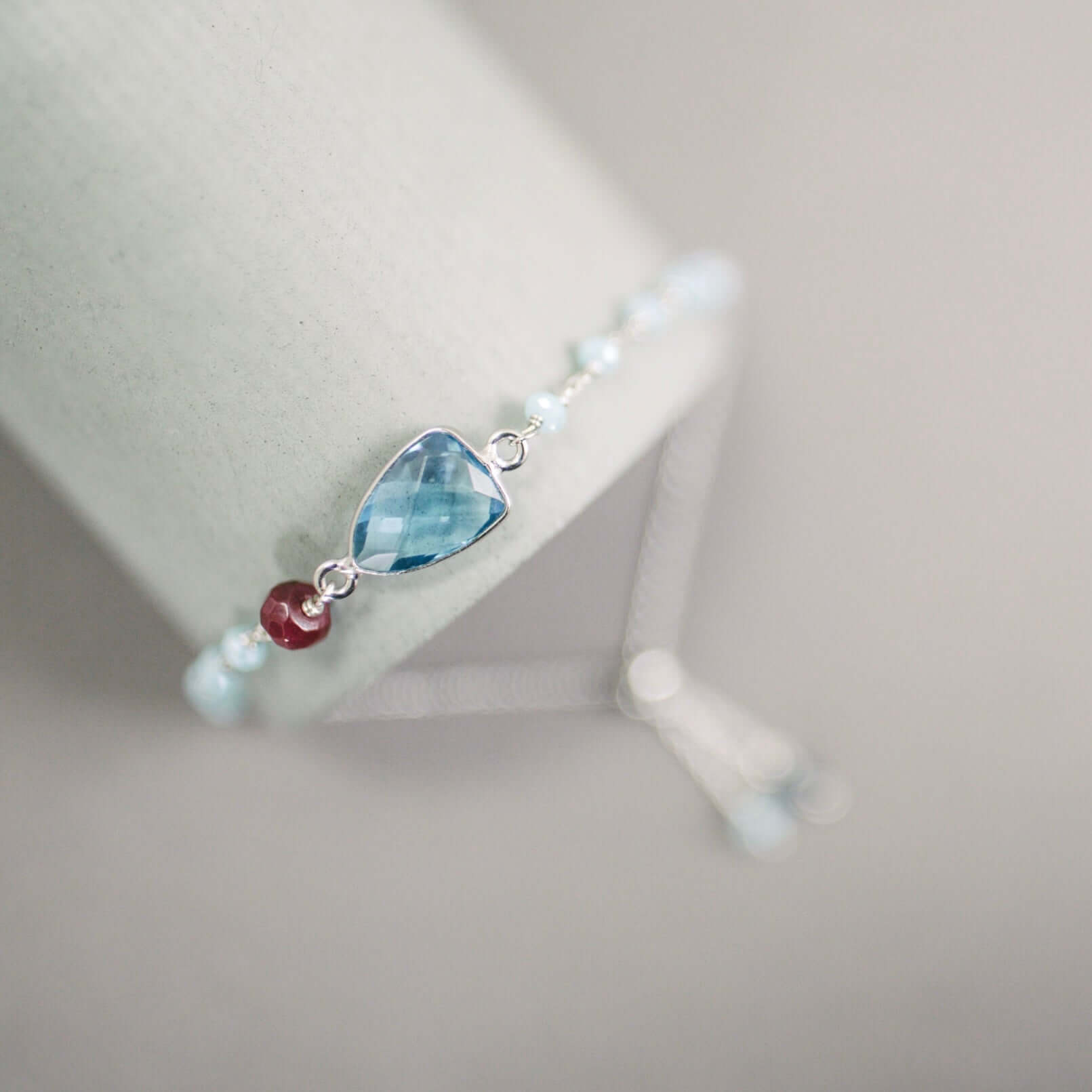London Blue Quartz Silver Isla Bracelet